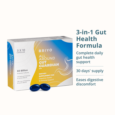 All Around Gut Guardian - Probiotics, Prebiotics & Enzymes for Gut Health