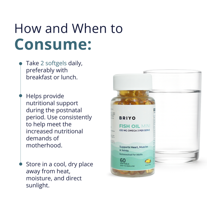 Fish Oil Mini 450mg – Omega-3 Easy Swallow Softgels