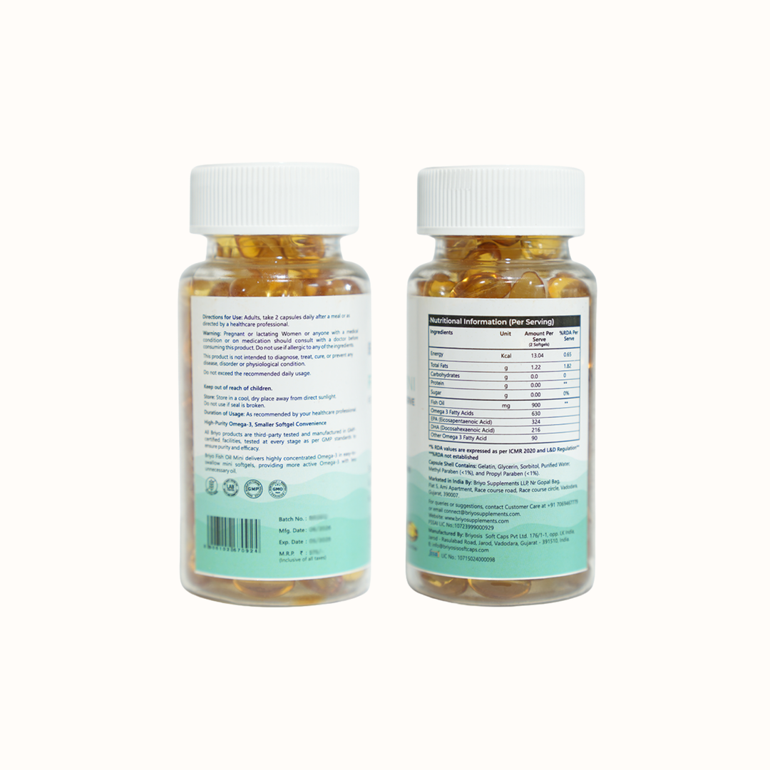 Fish Oil Mini 450mg – Omega-3 Easy Swallow Softgels