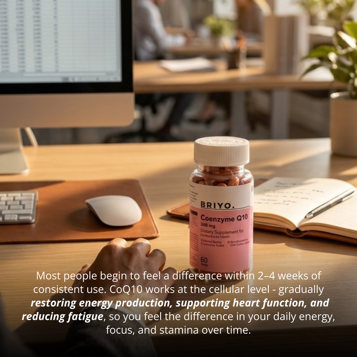 CoQ10 200mg Capsules – Heart Health & Energy Levels