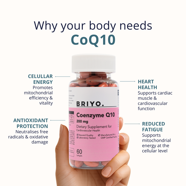 CoQ10 200mg Capsules – Heart Health & Energy Levels