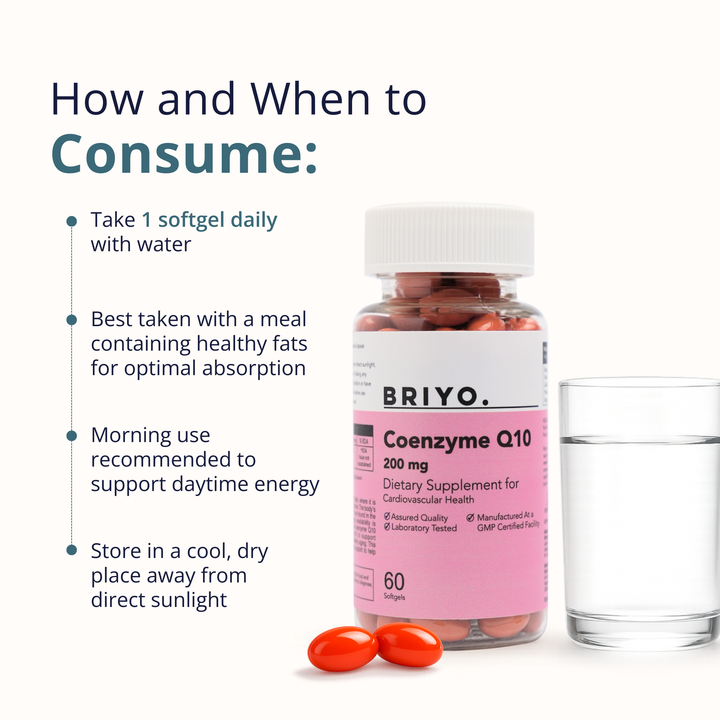 CoQ10 200mg Capsules – Heart Health & Energy Levels