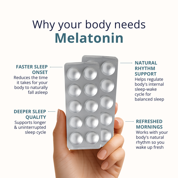 Melatonin 3mg Chewable Tablets – Natural Sleep Aid