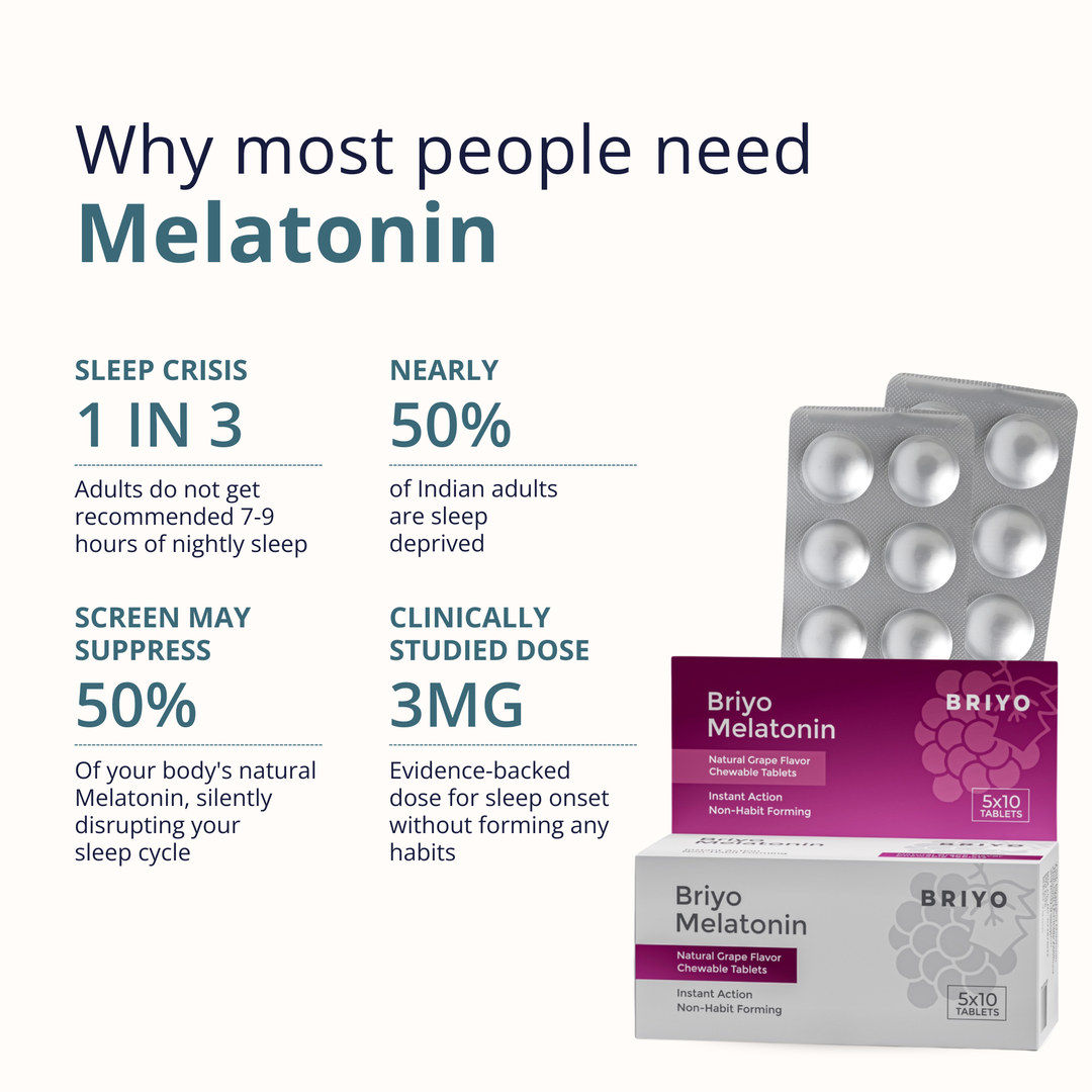 Melatonin 3mg Chewable Tablets – Natural Sleep Aid