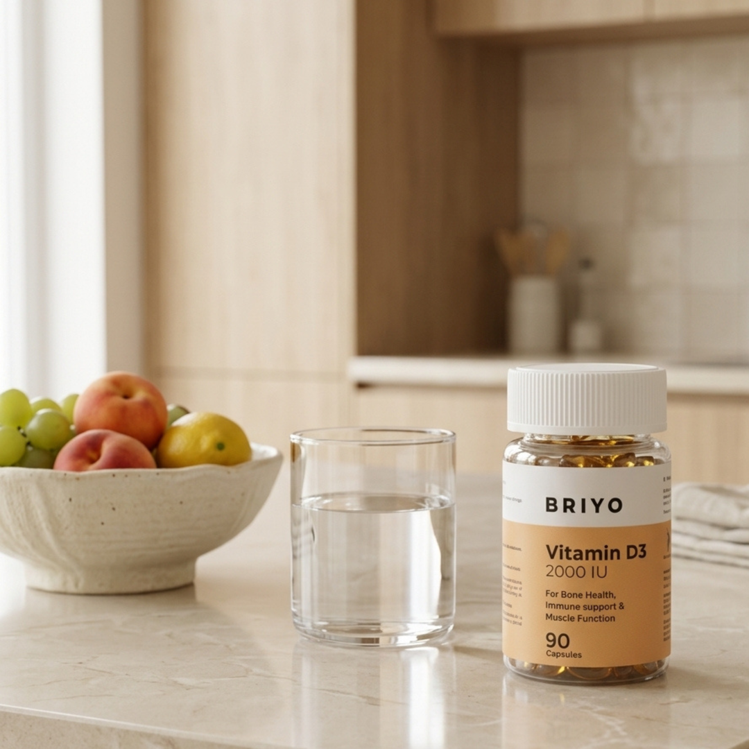 Vitamin D3 2000 IU Capsules – High Potency Bone & Immune Support