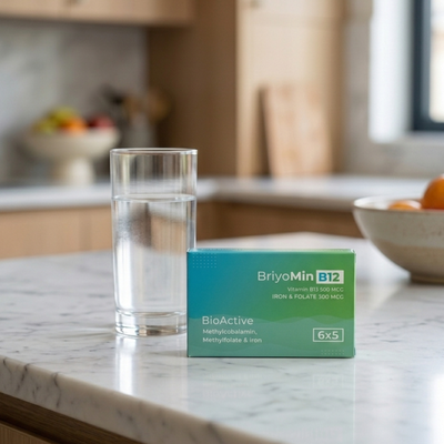 Vitamin B12 + Folate (BriyoMin) | Capsules | Energy and Nerves