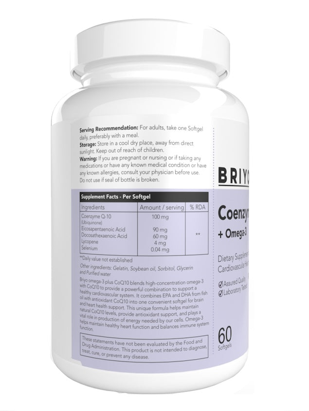 CoQ10 + Omega-3 Softgels – Heart Health & Cellular Energy