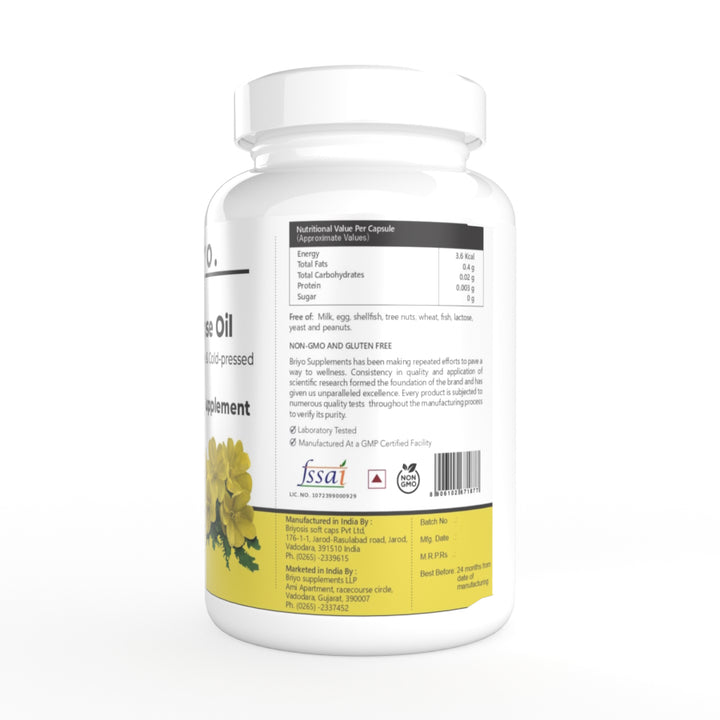 Evening Primrose Oil 500mg – Hormonal Balance & Skin Health