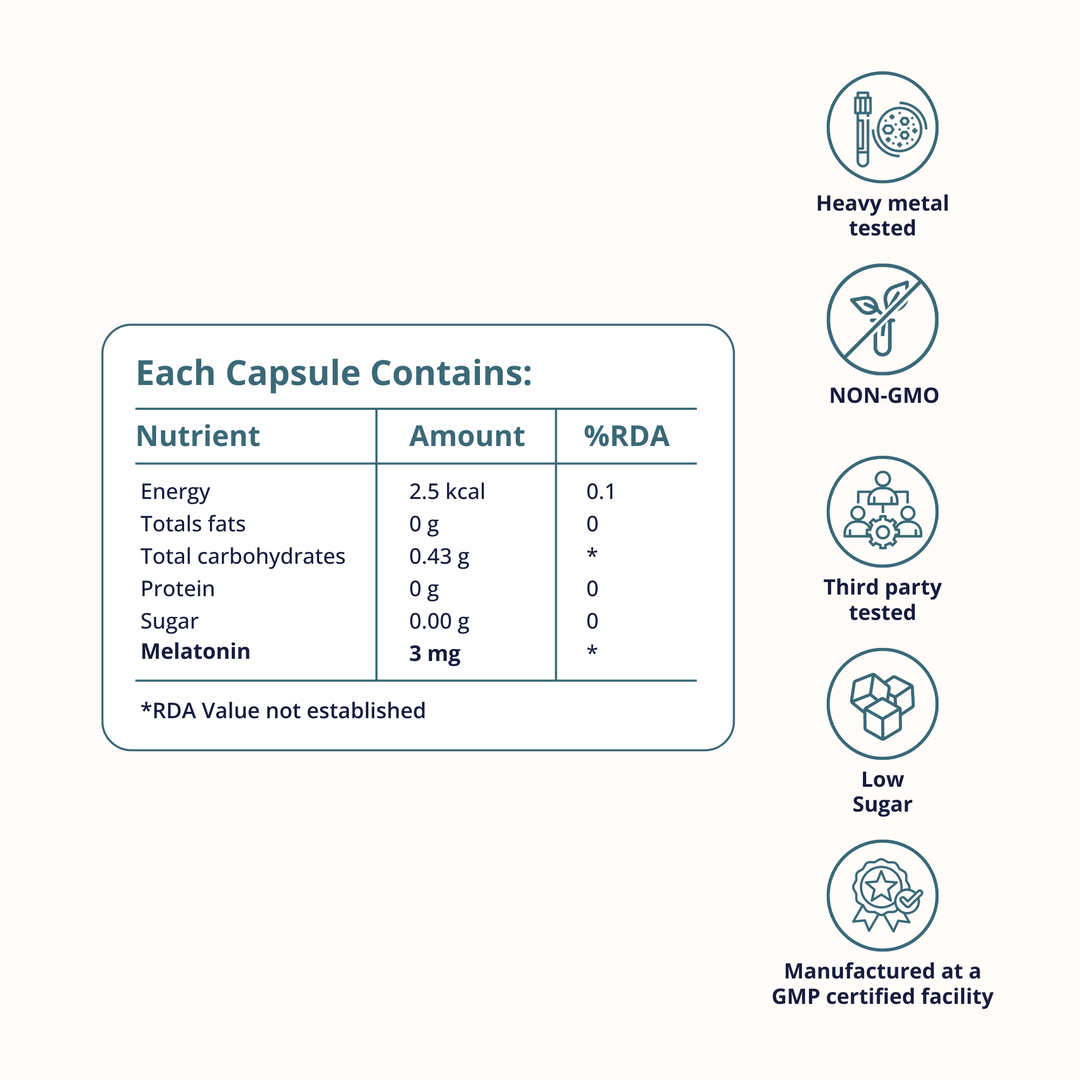 Melatonin 3mg Chewable Tablets – Natural Sleep Aid
