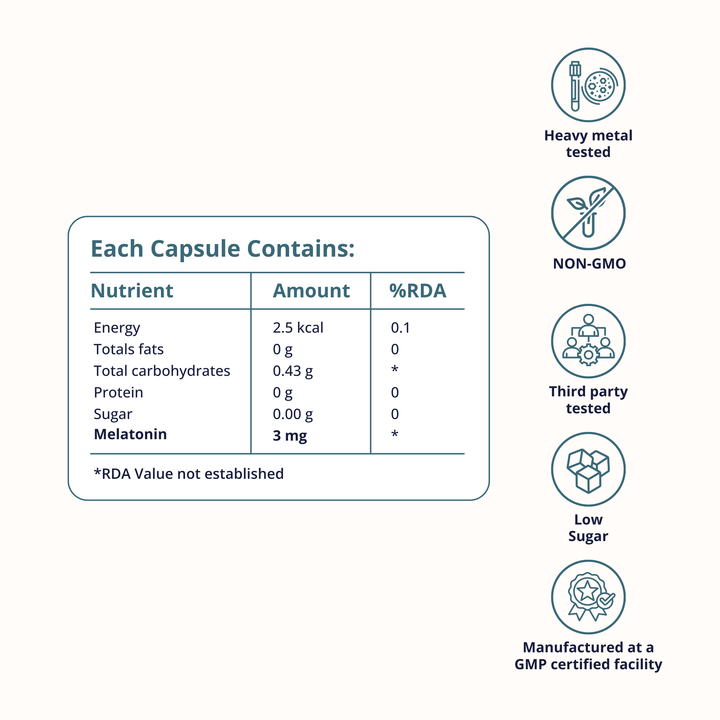 Melatonin 3mg Chewable Tablets – Natural Sleep Aid
