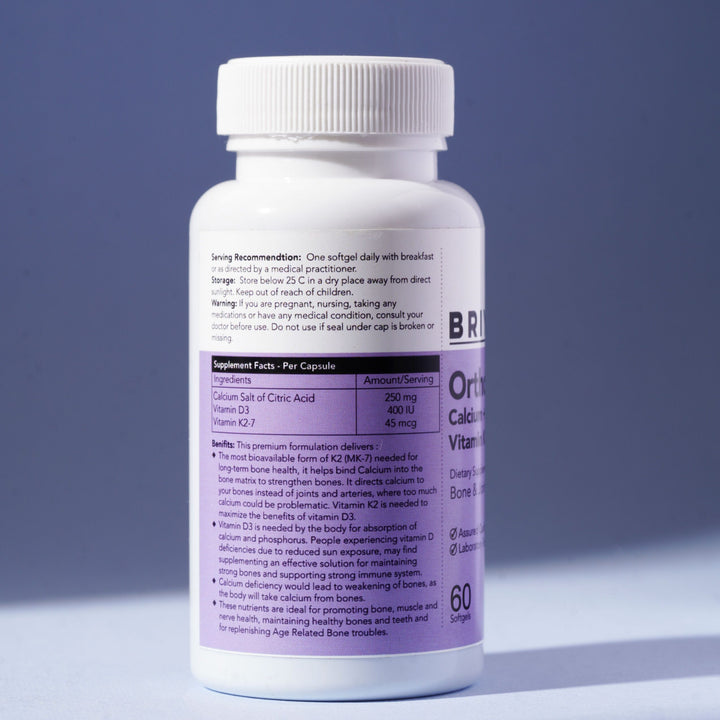 OrthoMax – Calcium + Vitamin D3 & K2 for Triple Bone Strength