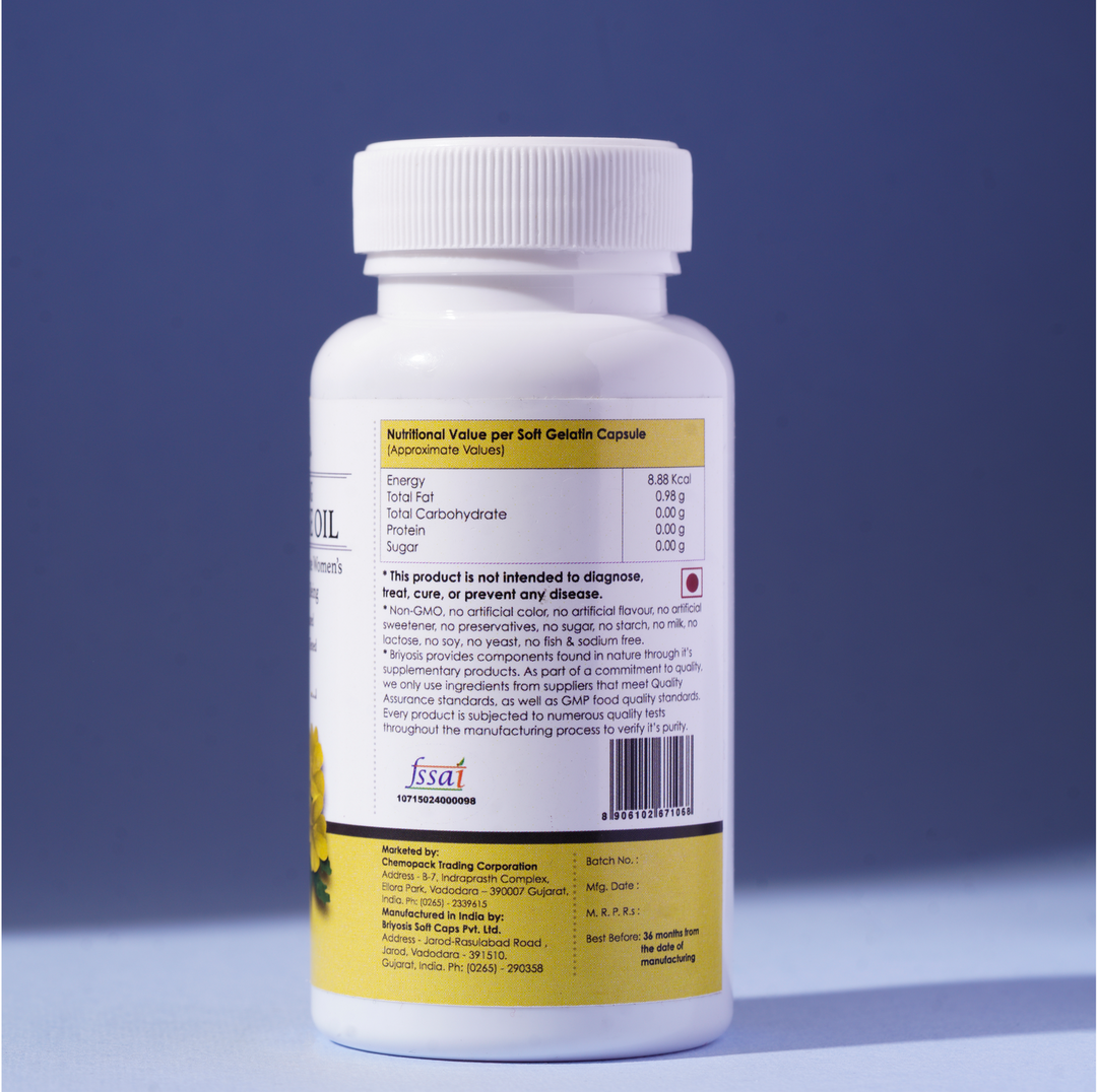 Evening Primrose Oil 1000mg – Hormonal Balance & Skin Care