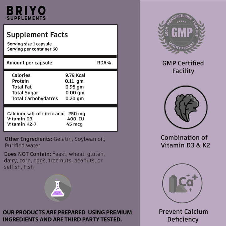 OrthoMax – Calcium + Vitamin D3 & K2 for Triple Bone Strength